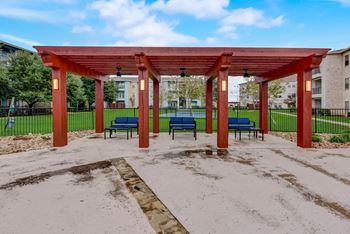 Outdoor grilling and picnic area